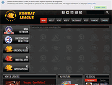 Tablet Screenshot of kombatleague.net